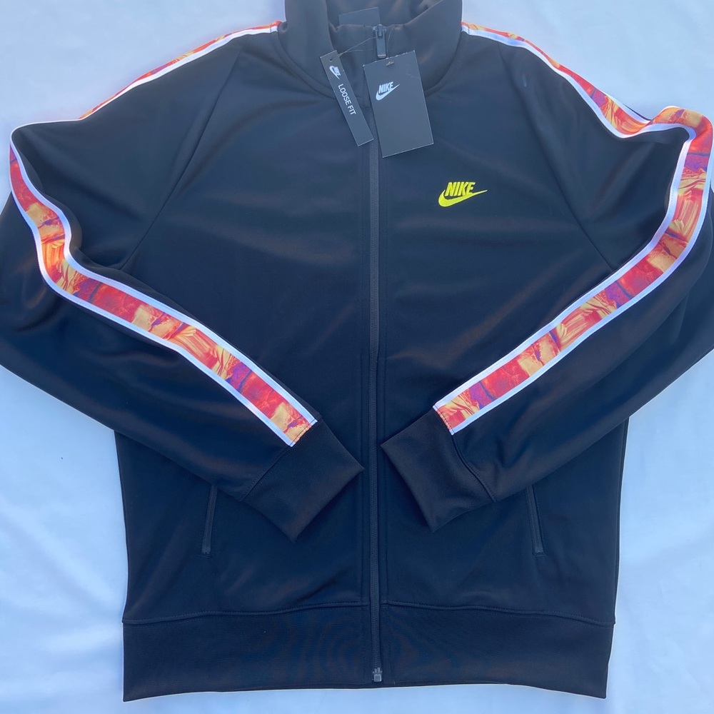 Nike Mens Sportwear Zip Black Size S
